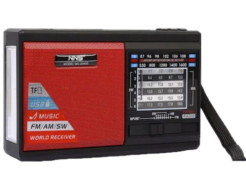 Радиоприемник NNS NS-2040S SOLAR, портативный радиоприемник с фонарем и солнечной панелью, Bluetooth, USB, TF