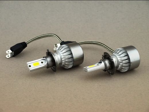 Комплект автомобильных LED ламп C6 H7 (3800Лм, 36Вт) - Светодиодные лампы, Автолампа, Ближний, Дальний свет