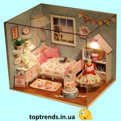 Домик "Верона" - Конструктор для детей из дерева, кукольный домик, модель домика ручной сборки