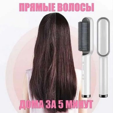 Расческа-выпрямитель Hair Straightener HQT-909, выпрямитель для укладки волос с турмалиновым покрытием