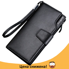 Клатч чоловічий гаманець портмоне барсетка гаманець Baellerry business S1063 Black Топ