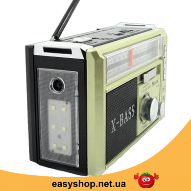 Радиоприемник с фонарем Golon RX-381 - Радио с MP3, USB/SD и LED фонариком (Gold)