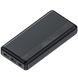 Портативний зарядний пристрій Dexim X2 YB134 20000mAh, Повербанк на 2 USB-виходи, Powerbank Чорний