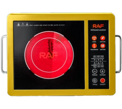 Електроплита інфрачервона одноконфоркова RAF R8006S, потужна настільна плита 3500 Вт для всіх типів посуду