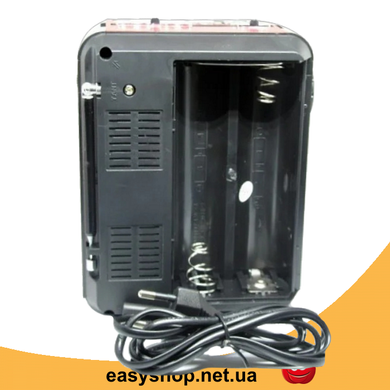Радіоприймач Golon RX-9133 - радіоприймач від мережі з акумулятором і ліхтариком, портативна USB колонка Топ