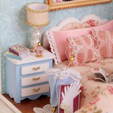 Домик "Верона - Спальня" - Конструктор для детей из дерева, кукольный домик, модель домика ручной сборки