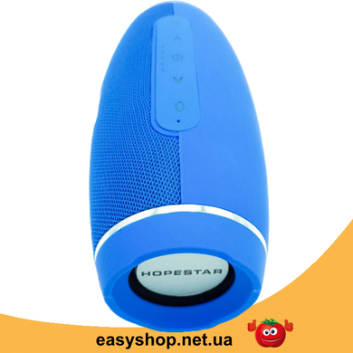 Портативная Bluetooth колонка Hopestar H27 - мощная акустическая стерео блютуз колонка Синяя