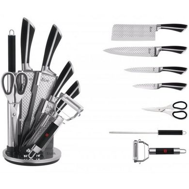 Набор профессиональных ножей German Family Z-Line GF-S11 8 предметов, ножи для кухни с подставкой