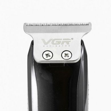Машинка для стрижки волос VGR V-168, беспроводная аккумуляторная машинка для стрижки, триммер, 4 насадки