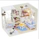 Домик "Веранда" - Конструктор для детей из дерева, кукольный домик, модель домика ручной сборки