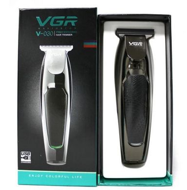 Машинка для стрижки волос VGR V-030, Профессиональная беспроводная машинка 5 насадок, триммер, электробритва