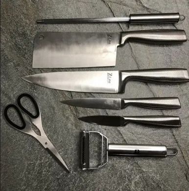 Набор профессиональных ножей German Family Z-Line GF-S09 8 предметов, ножи для кухни с подставкой