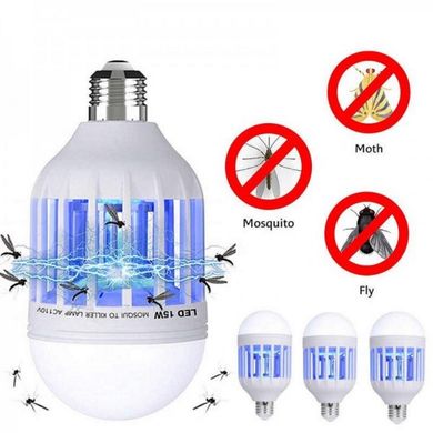 Лампа від комарів Zapp Light - Антимоскітна лампа від комах, світлодіодна лампа знищувач комах, Е27