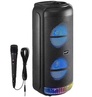 Портативна колонка RX-8228 з мікрофоном, акумуляторна Bluetooth-колонка з підсвіткою, потужна акустика 20 Вт