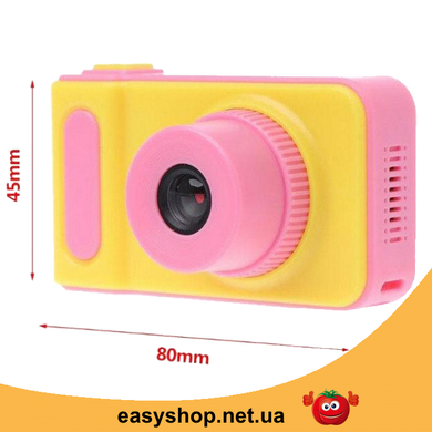 Дитячий цифровий фотоапарат Smart Kids Camera V7 Рожевий | Дитяча цифрова камера Топ