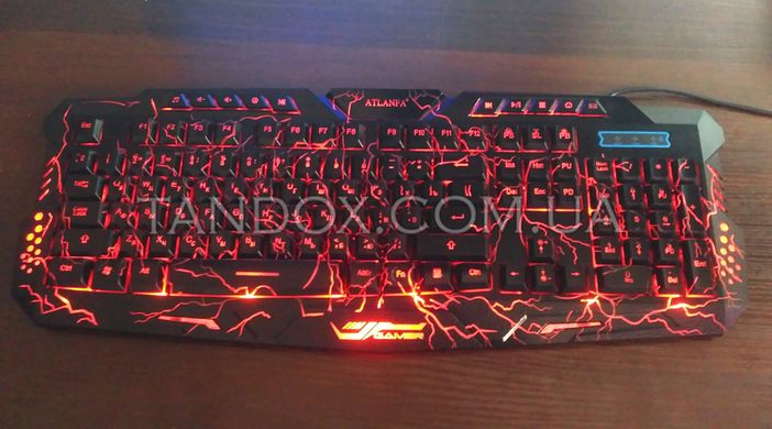 Игровая клавиатура с подсветкой молния Atlanfa M200L - Проводная клавиатура Razer с тремя режимами подсветки