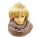Жіночий шарф-хомут "шарф англійської гумкою" Капучіно, жіночий зимовий шарф, Коричневий