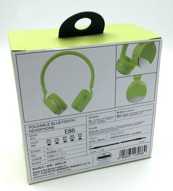 Бездротові навушники Gorsun GS-E86 - Bluetooth стерео навушники з MP3 плеєром і FM радіо (Салатові) Топ