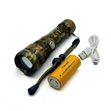 Ліхтарик тактичний X-Balog BL-P512M-P90, ручний світлодіодний акумуляторний ліхтар, кишеньковий ліхтарик