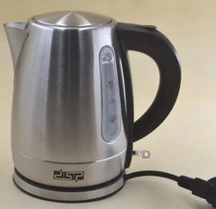 Електрочайник DSP KK1124, електричний чайник із неіржавкої сталі, дисковий електрочайник 1,2 літра 2200 Вт