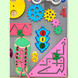 Розвиваюча дошка розмір 50*60 Бизиборд для дітей "Нюдовый з рожевим" на 43 елемента!
