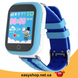 Детские умные часы с GPS Smart baby watch Q750 Blue, смарт часы-телефон c сенсорным экраном, Wi-Fi и играми