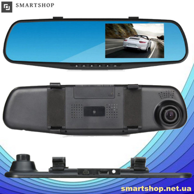 Автомобильный видеорегистратор DVR-138W FullHD 1080p 4,3" - видеорегистратор зеркало заднего вида (2 камеры)