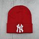 Шапка "New York" Червона - молодіжна шапка-лопата з відворотом Топ