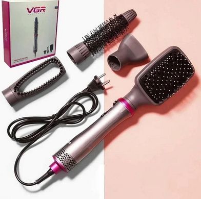 Професійний багатофункціональний фен 4в1 VGR V408, стайлер для волосся, фен/випрямляч/утюжек/плойка