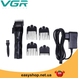 Машинка для стрижки VGR V-011, Профессиональная беспроводная машинка для стрижки волос, усов, бороды, триммер