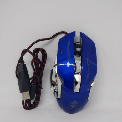 Игровая мышь Zornwee Z32 Синяя - проводная мышка с RGB подсветкой