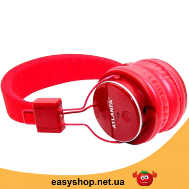Бездротові Bluetooth-навушники Atlanfa AT-7611A c MP3 плеєром, FM радіо приймачем і мікрофоном Топ