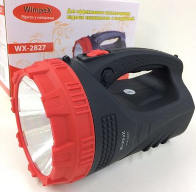 Фонарь прожектор WIMPEX WX-2827, мощный переносной ручной фонарик, поисковый аккумуляторный фонарик 3W+9LED