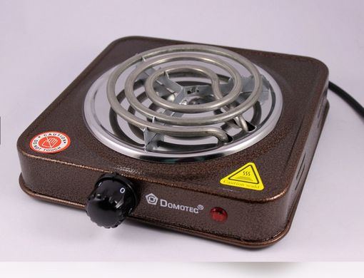 Электроплита DOMOTEC MS-5801 спиральная - настольная электрическая плита 1 конфорка (1000 Вт)