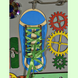Развивающая доска размер 30*40 Бизиборд для детей "Маленький разноцветный" на 26 элементов