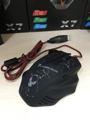 Игровая мышка GAMING MOUSE X7 - проводная мышь с LED с подсветкой 4800 dpi