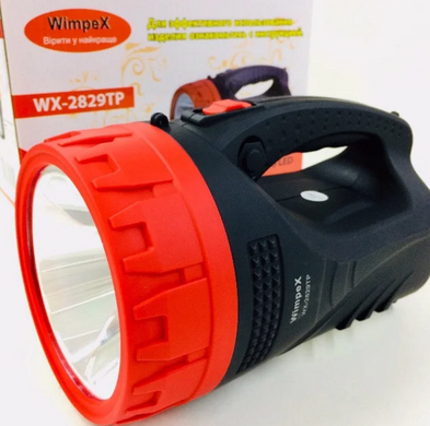 Фонарь прожектор WIMPEX WX-2829, мощный переносной ручной фонарик, поисковый аккумуляторный фонарик 5W+25LED