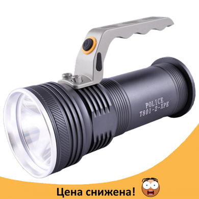 Фонарь прожектор Police BL-T801 - мощный супер яркий переносной ручной фонарик, фонарик с зумом