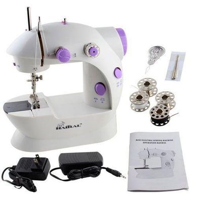 Швейна машинка портативна Mini Sewing Machine SM-202A - Міні швейна машина з адаптером Топ