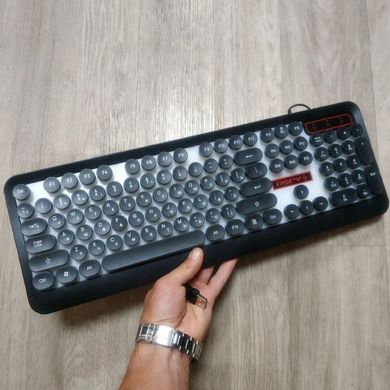 Ігрова клавіатура з підсвічуванням PSFY M300 - провідна USB клавіатура для комп'ютера з підсвічуванням клавіш, Черный
