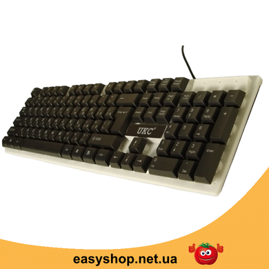 Ігрова клавіатура і миша з підсвічуванням UKC M-416 LED Gaming Keyboard - комплект дротова клавіатура + миша, Черный