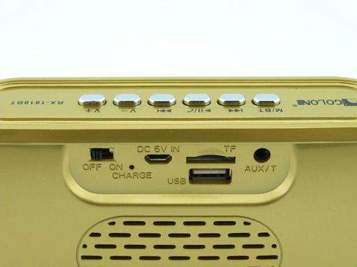 Портативна bluetooth колонка-радіоприймач GOLON RX-1818BT, USB/AUX/microSD/TF mp3, портативна колонка