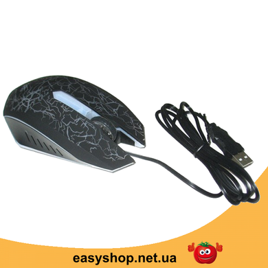 Игровая компьютерная мышь Zeus M-110 - проводная USB мышка с подсветкой Чёрная