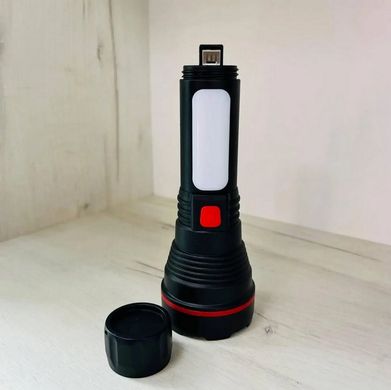 Ліхтар ручний Hurry Bolt HB-997 з бічною лампою, потужний світлодіодний ліхтарик з акумулятором, заряджання від USB