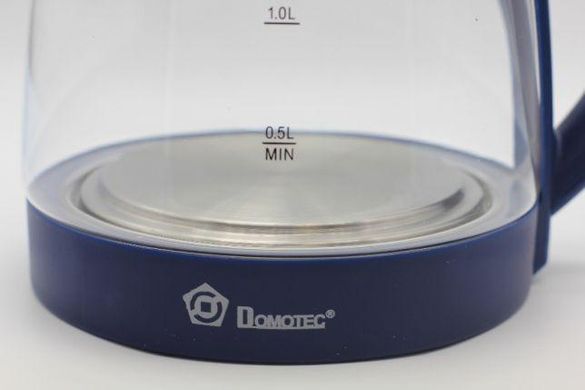 Электрочайник Domotec MS-8211 (2,2 л / 2200 Вт) - Чайник электрический с LED подсветкой Синий