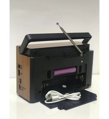 Радиоприемник Everton RT-321, портативный радиоприемник с фонариком, Bluetooth FM USB SD