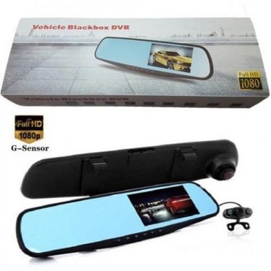 Автомобильный видеорегистратор DVR L9000 FullHD 1080p - видеорегистратор зеркало с двумя камерами