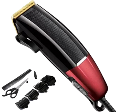 Профессиональная машинка для стрижки волос сетевая Gemei GM-807 9W 4 насадки