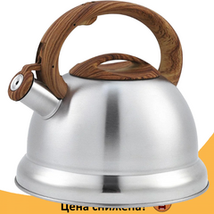 Чайник со свистком UNIQUE UN-5305 3,50л, Кухонный чайник из нержавеющей стали