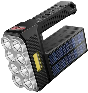 Фонарь ручной Solar Energy ST11 LED+3 COB, мощный светодиодный фонарик на солнечной батарее с аккумулятором